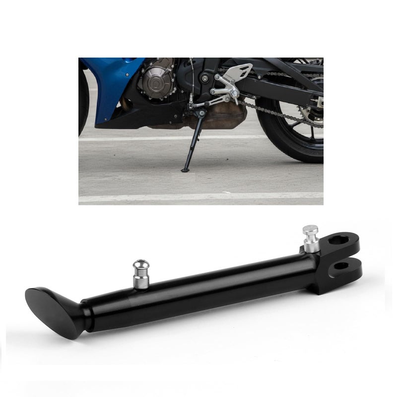 Areyourshop Adjustable CNC Aluminum Kickstand for Kawasaki ZX-6 ZX6R ZZR600 ZX-9R ZX-10R Black - Image 1